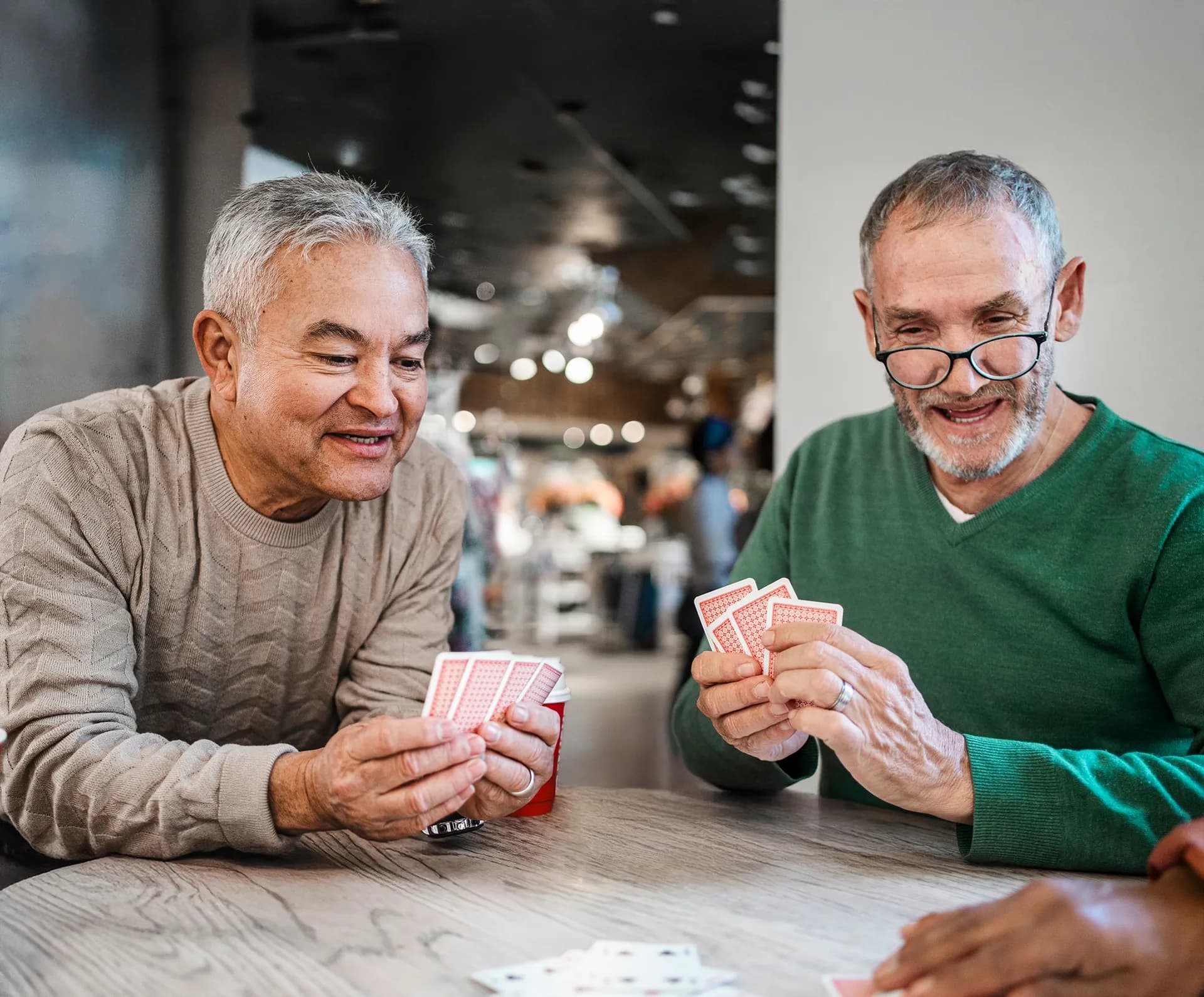 Men playing cards